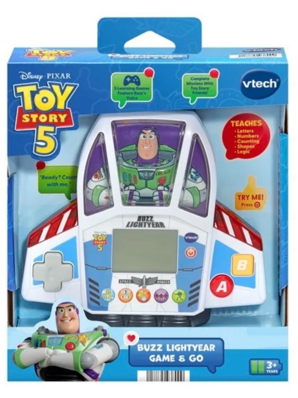 New! Toy Story 5 Buzz Lightyear Game & Go Vtech